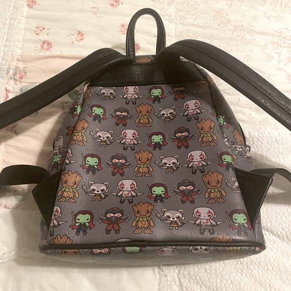 "Loungefly Marvel Guardians of the Galaxy Kawaii All Over Print Mini Backpack " - Picture 2 of 12